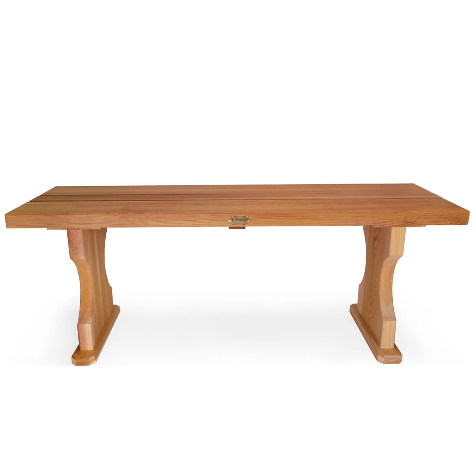 All Things Cedar 45” Deluxe Wood Bench, Indoor Outdoor Seating(Open Box)