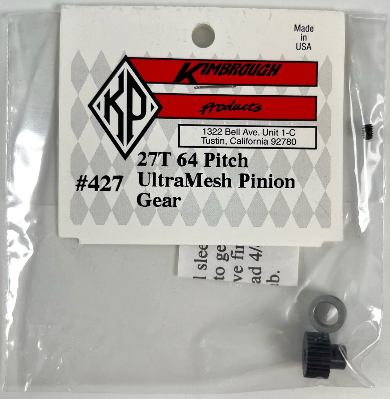 Kimbrough 427 27T 64 Pitch UltraMesh Pinion Gear New