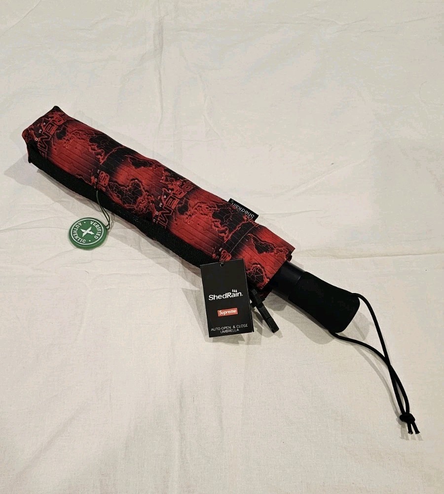 SUPREME x ShedRain "World Famous" Red Umbrella
