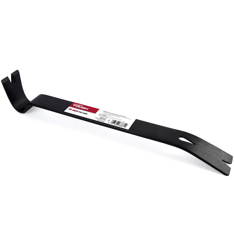 Hyper Tough 15-Inch Utility Pry Bar, Nail Puller & Crowbar, Drop Forged Heat