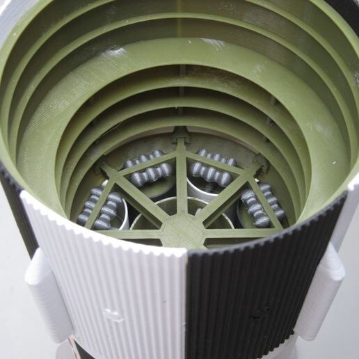 3d printed APOLLO 7 SATURN 1B rocket 1:72