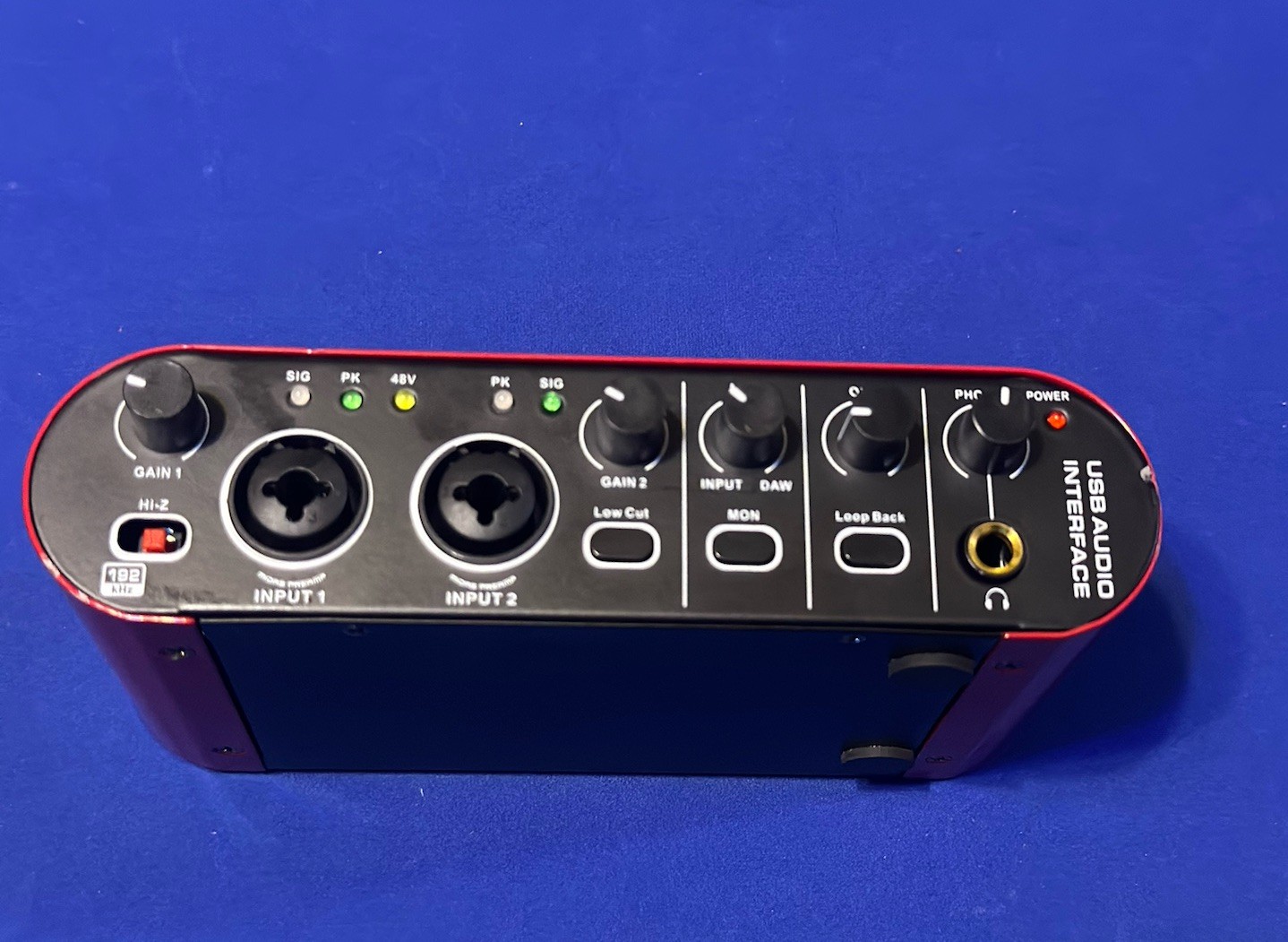 2x2 USB Audio Interface for PC w/ 48V Phantom Power, 24Bit/192kHz ~has Blemishes