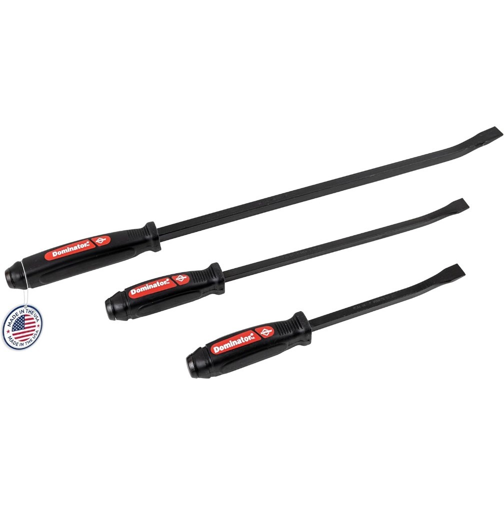 New *MADE IN USA* Mayhew Tools 61355 Pry Bars Dominator Pry Bar Set 3 Pieces