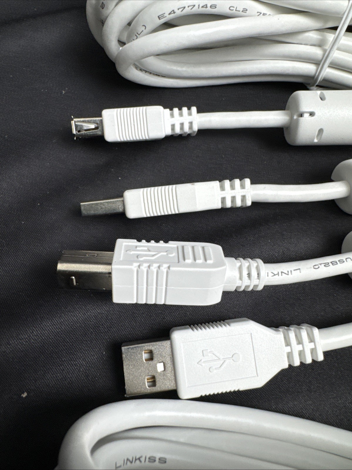 Epson BrightLink Projector USB Touchscreen Cables 20ft Extension + Printer USB