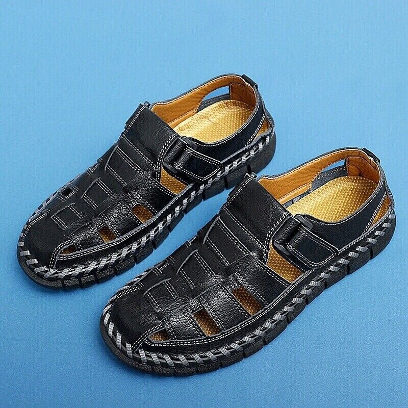 Summer Men's Sandals Closed-toe Hiking Fisherman Sport Outdoor Beach Water Shoes