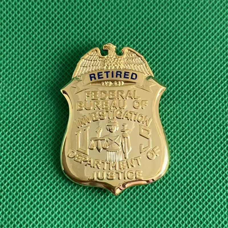 US FBI Retired Department of Justice Copper Badge Money Clip