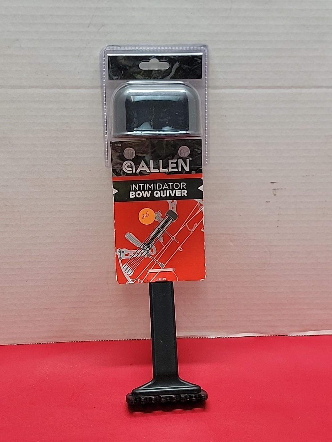 ALLEN Intimidator Bow Quiver 7031A Holds 4 Carbon, Aluminum or Fiberglass Arrows