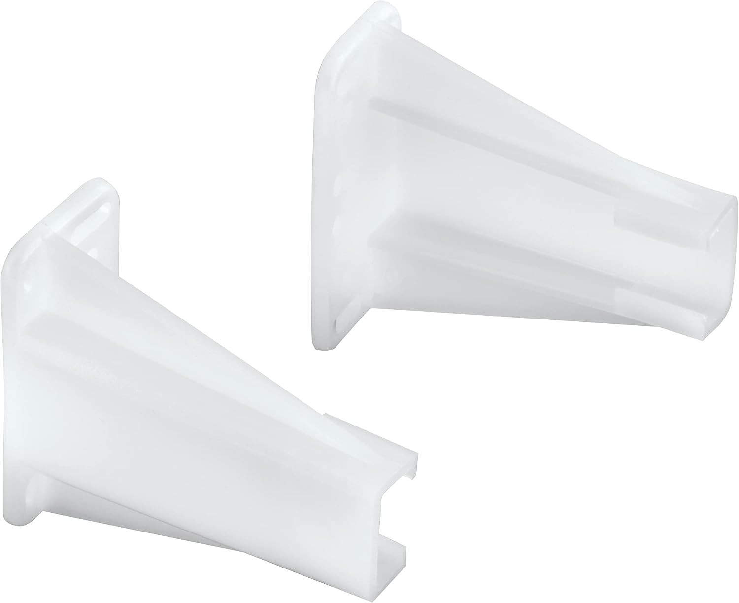 R 7240 Drawer Side Track Brackets, White Nylon (1 Pair)