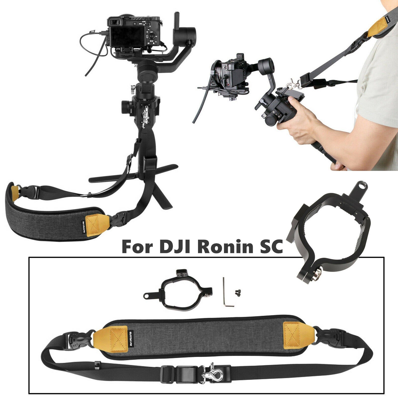 New Neck Strap Shoulder Sling Clip For DJI Ronin SC Handheld Gimbal Stabilizer d