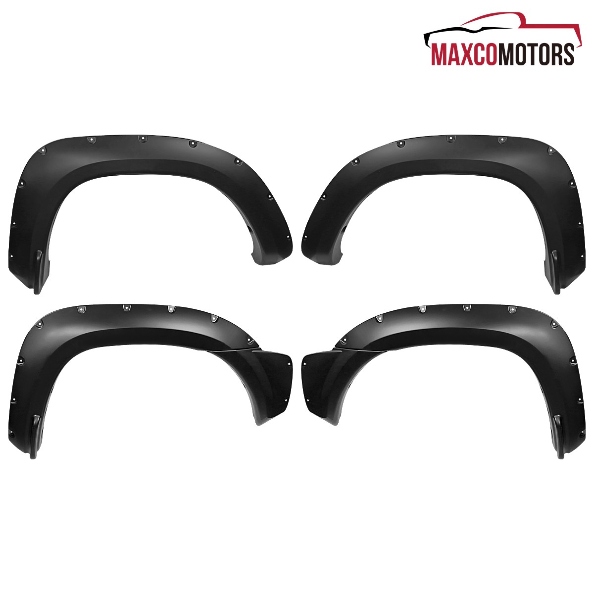 Fender Flares Fits 2012-2015 Toyota Tacoma Pocket Style Bolt On Rivet Smooth