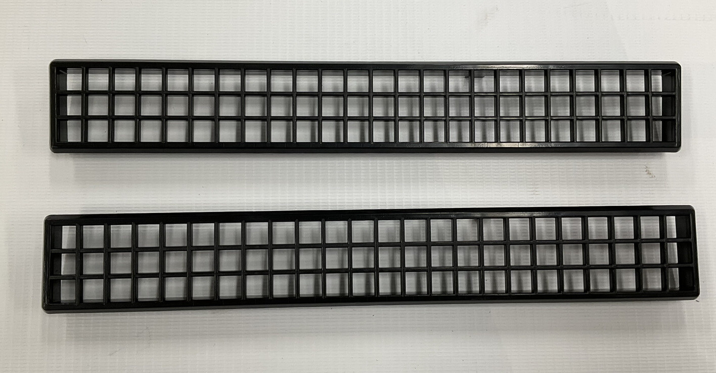 1981-87 Chevrolet Gmc Truck Blazer Crew Cab Suburban Black Defrost Vents Pair