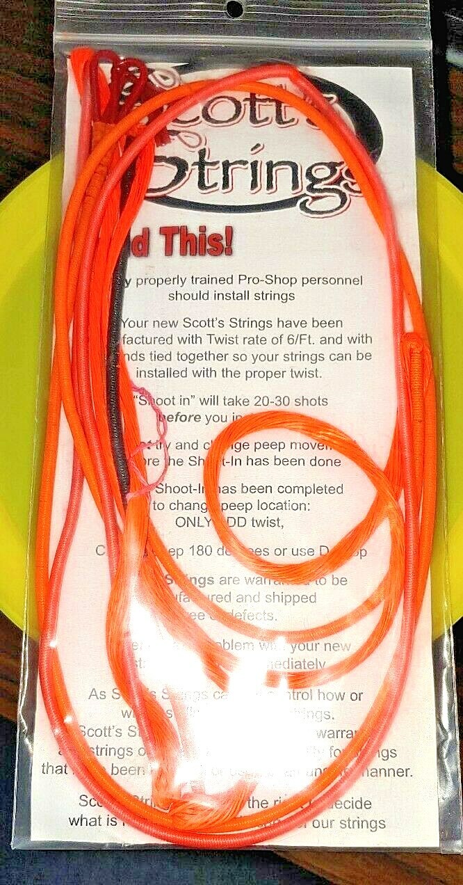 New Compound Draw String SoloCam Single Cam 94.88" Flo. Orange Color