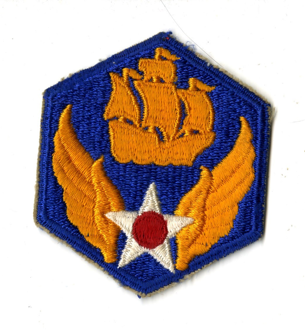 6th Air Force White Back Patch WWII Vintage Caribbean Antisubmarine Atlantic