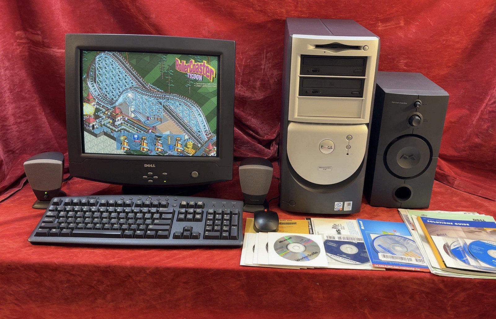 Complete Vintage DELL Windows ME/98/XP Triple-boot Retro PC System Year 2000 Y2K