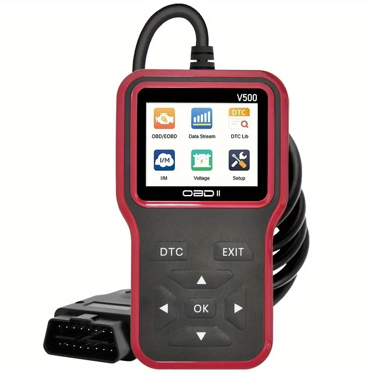 Car OBD2 Scanner Diagnostic Tool Code Reader Voltage Tester V500 Tool