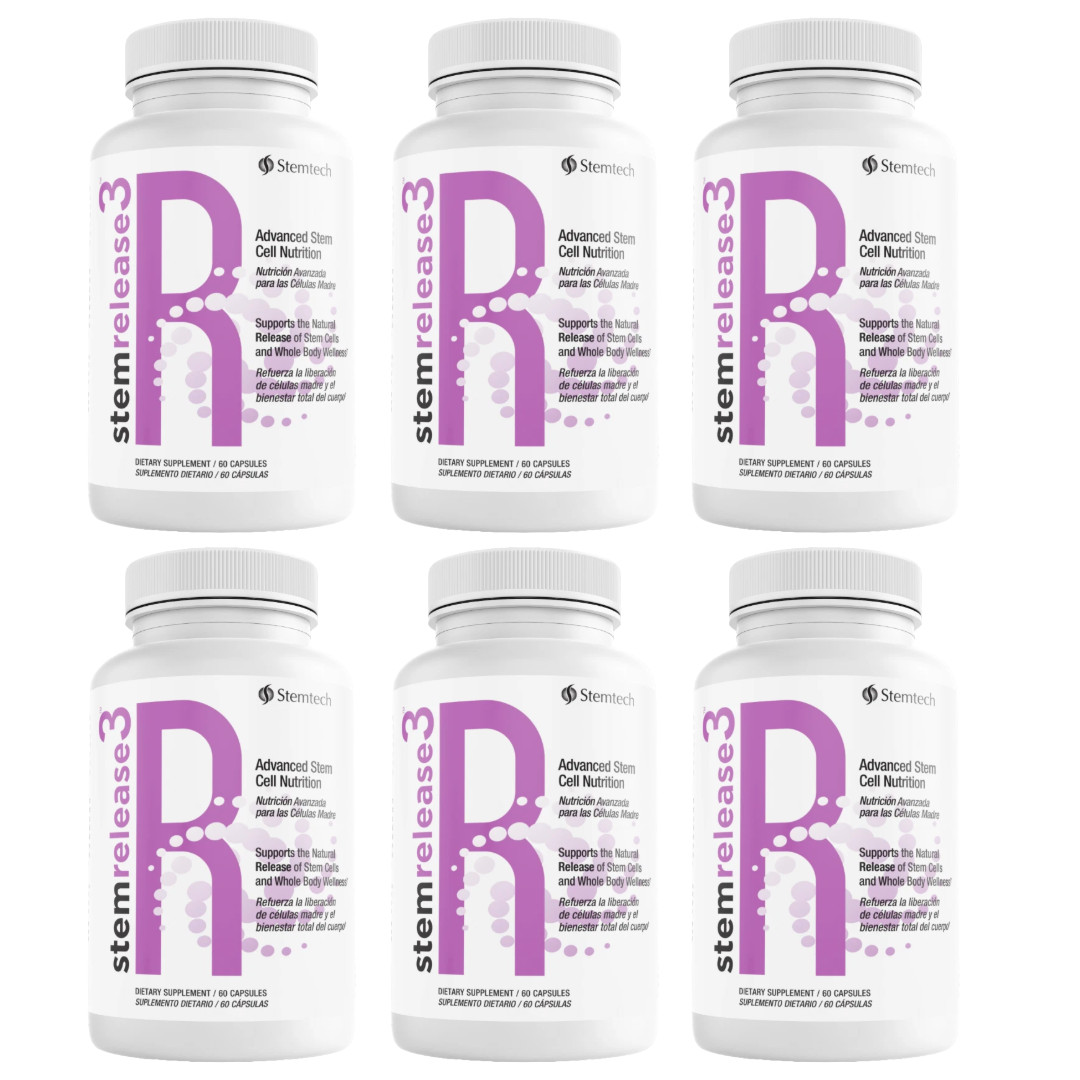 StemRelease3 SRE by StemTech 60 Capsules Advanced Stem Cell (Bundle of 6)