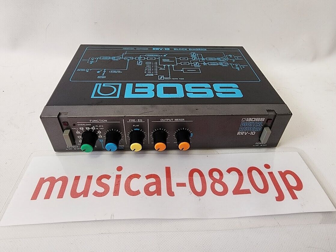 Boss RRV-10 Vintage Digital Reverb Guitar Effects Half Rack