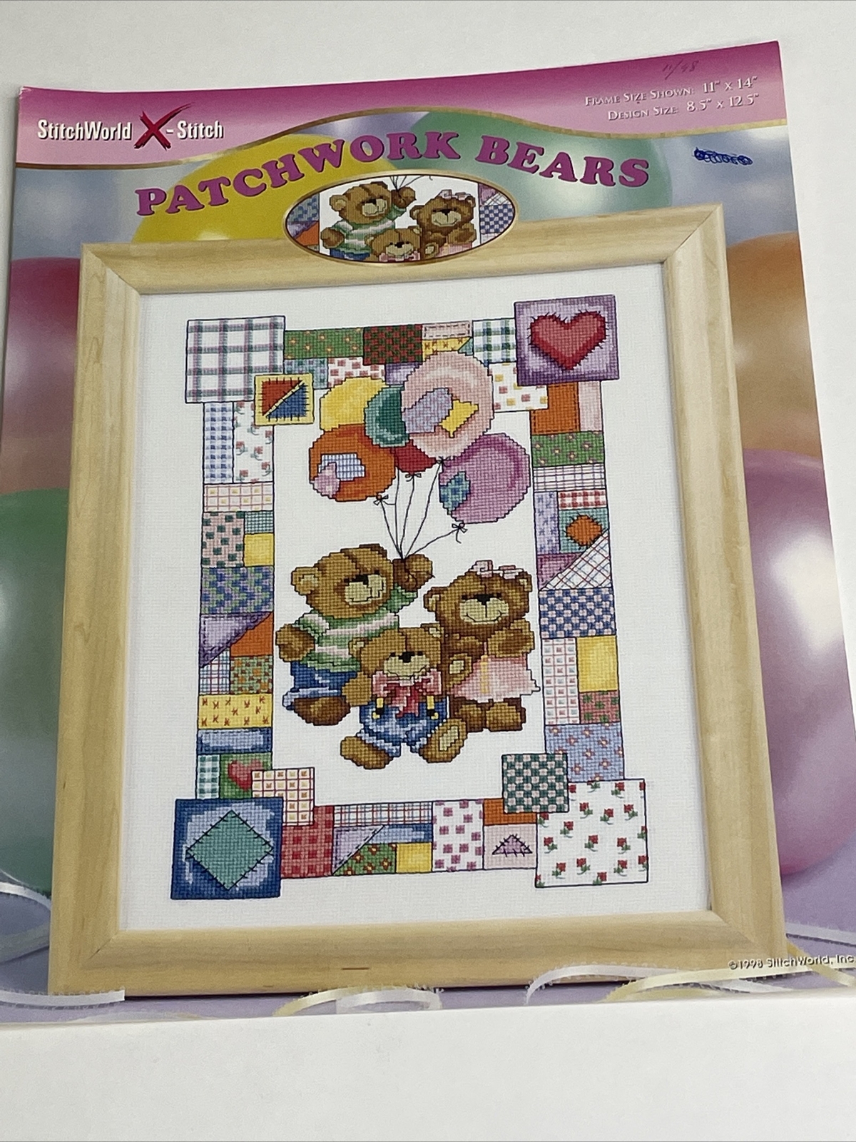 StitchWorld Patchwork Bears Cross Stitch Pattern