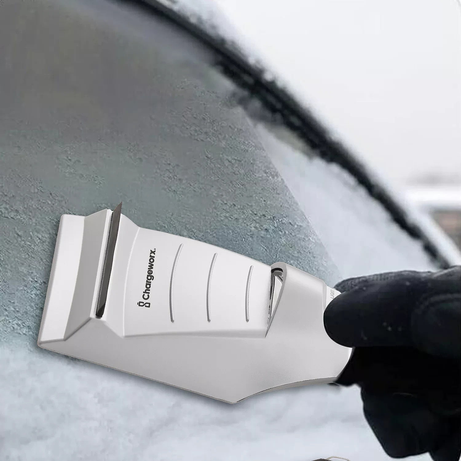 **NEW** Chargeworx Heated Ice Scraper for Car Windshield