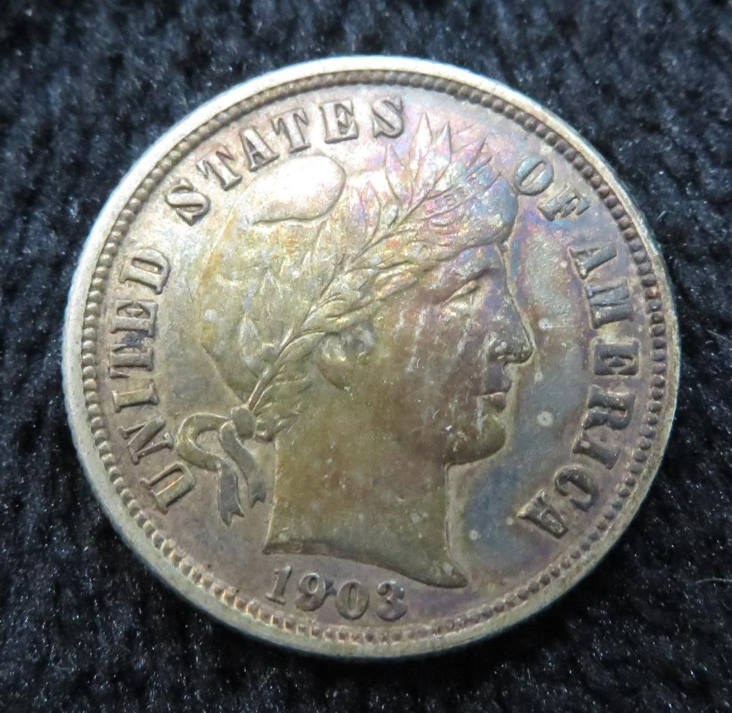 1903-O Barber Dime * Better Grade * Nice Colorful Tone * 5627