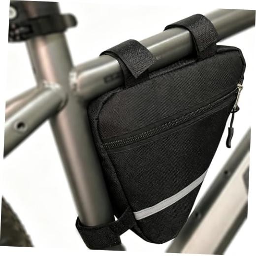 2 Pieces Black Small Bike Front Frame Triangle Bag Set | Bike Triangle Bag,