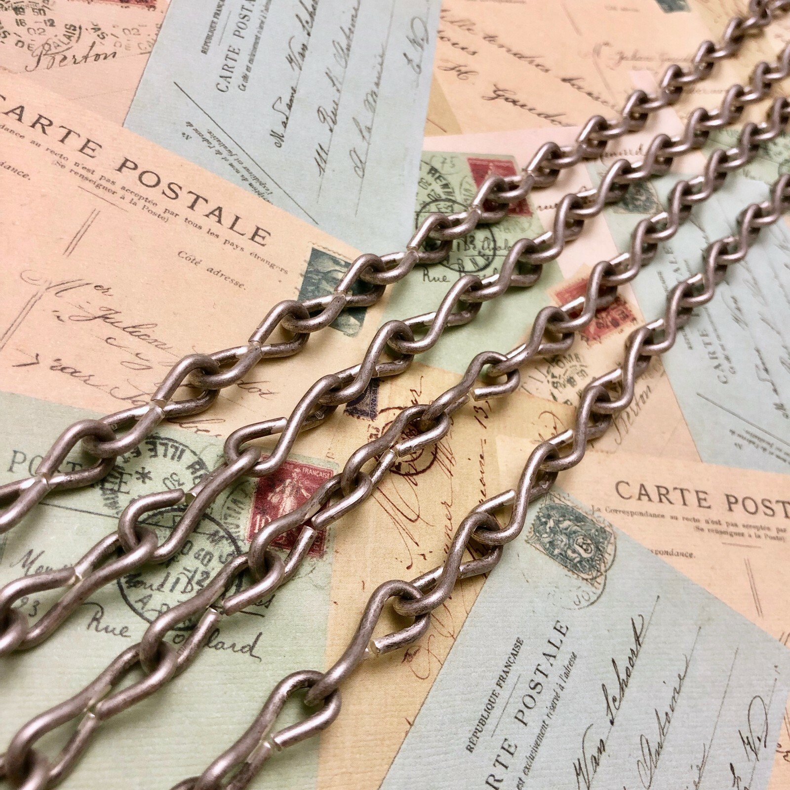 Silver Steel Infinity Chain (Sold By The Foot) 8x21mm