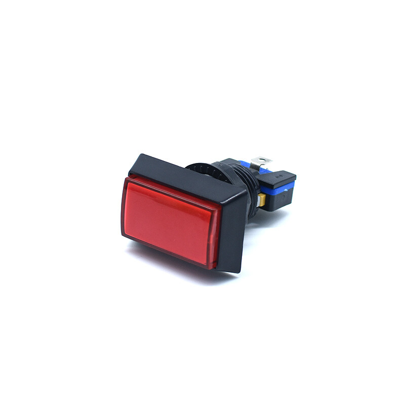 LED Arcade Buttons Rectangle with Microswitch 50mm*33mm Push illuminated Machine