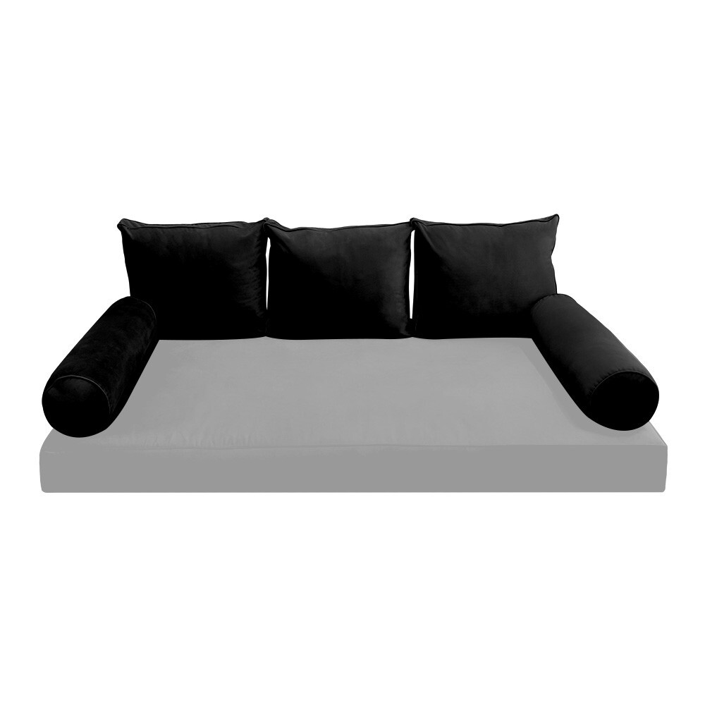 SLIPCOVER ONLY Same Pipe Twin Style V3 Velvet Indoor Daybed Bolster Pillow AD374