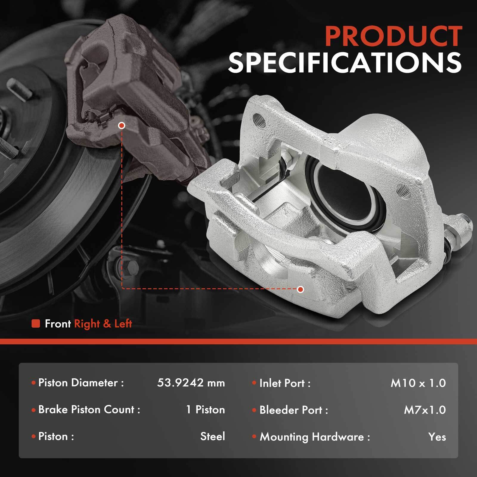 2pcs Brake Caliper w/ Bracket for Scion xA xB 2004-2006 Front Left & Right Side