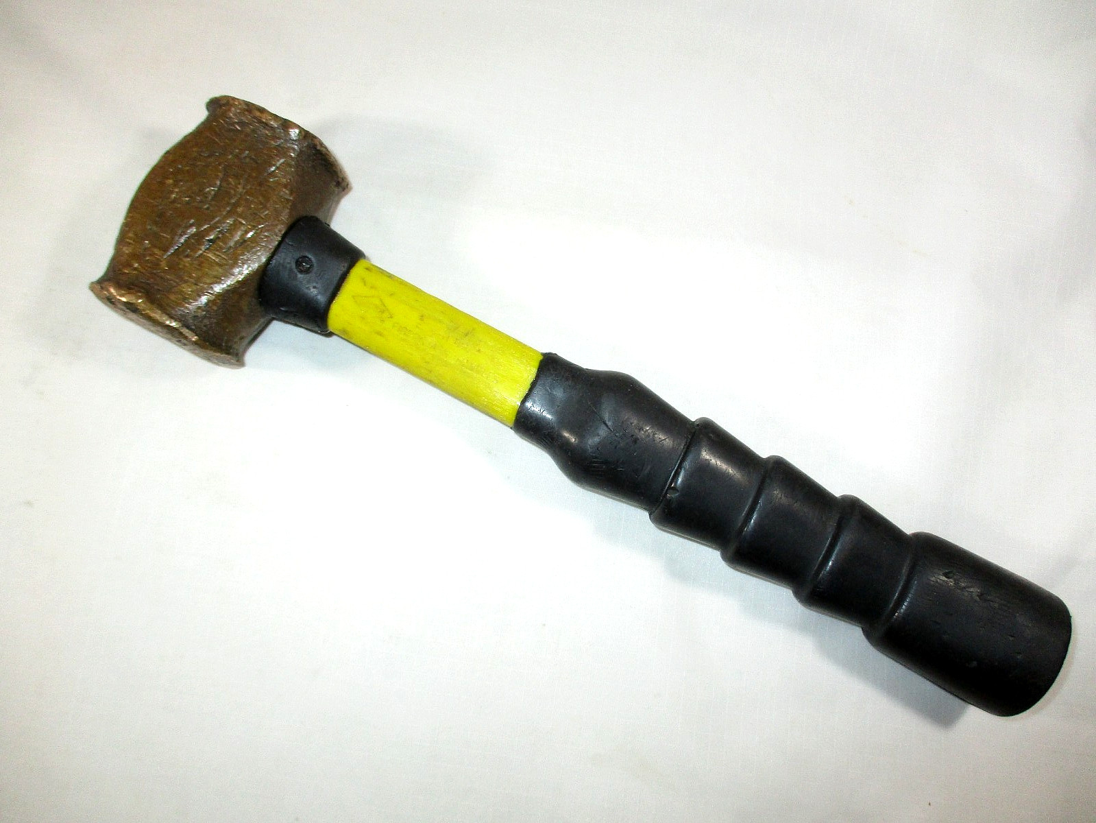 NUPLA Brass Non-Sparking/Marring Hammer~2 lbs 9 oz Total Wgt~Used Preowned