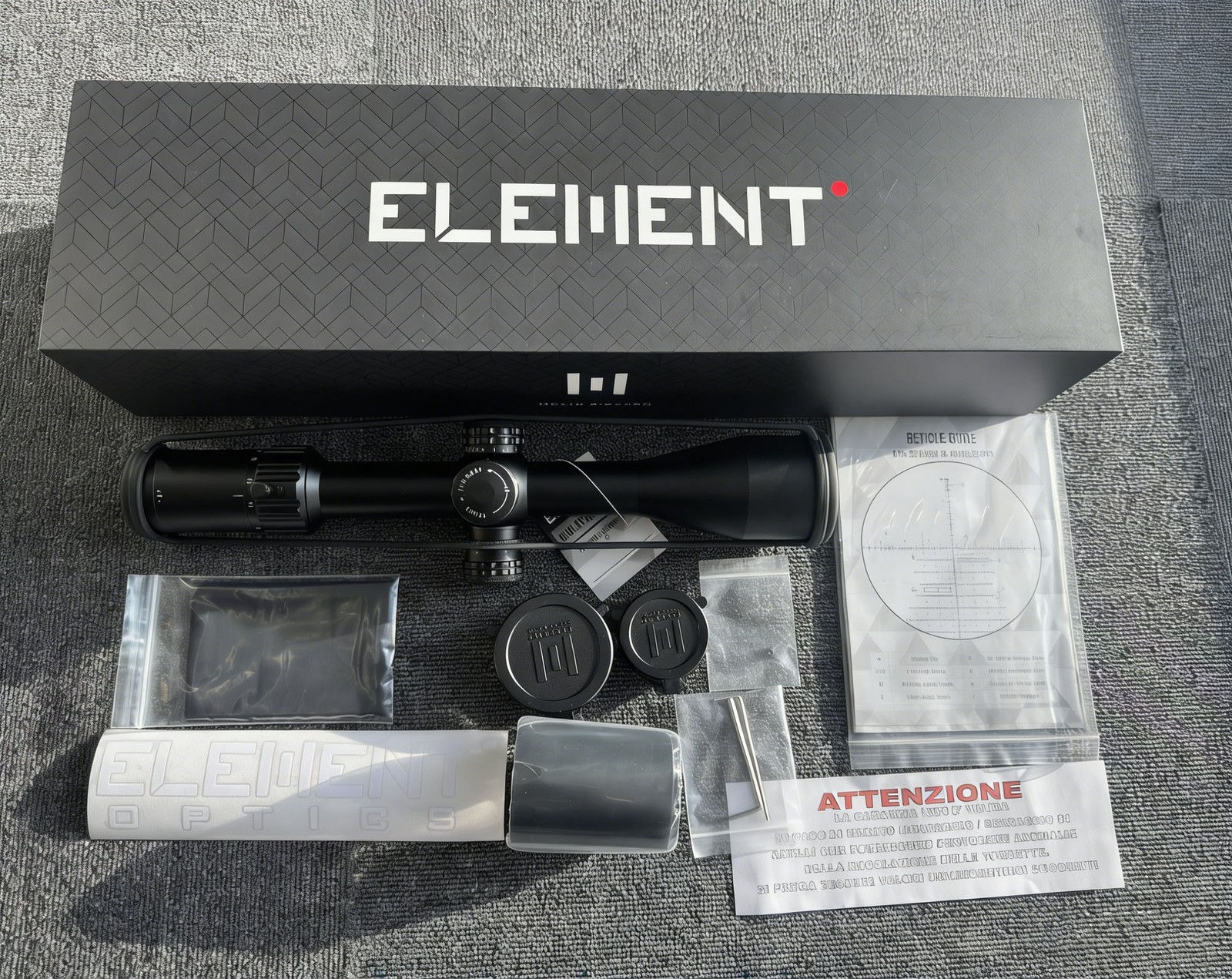 ELEMENT Optics Helix 6-24x50 FFP APR-2D MRAD 30mm Riflescope w/ Zerostop NEW