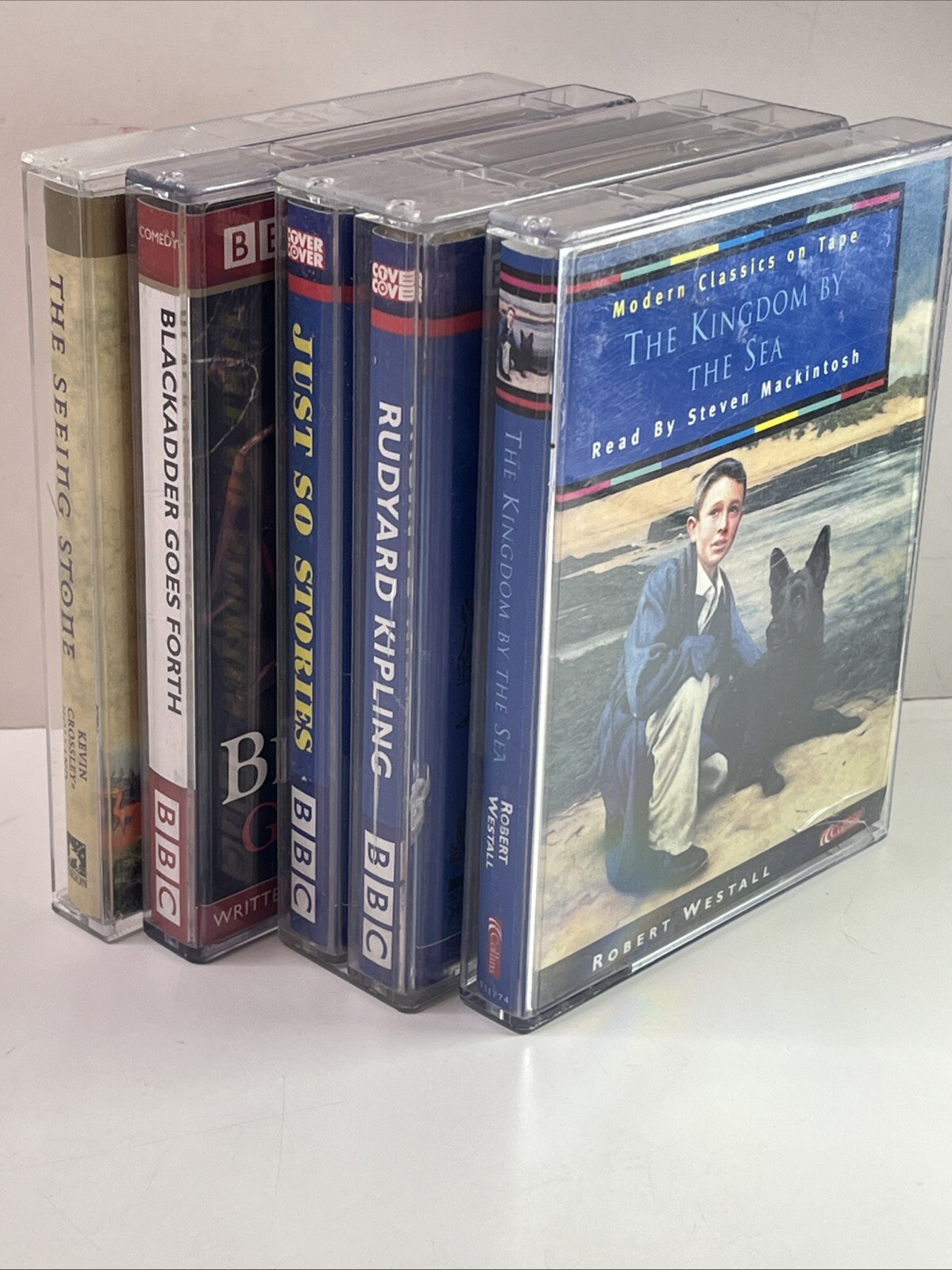 4 x Audiobook Cassette Tape Bundle - Blackadder /Just So Stories /Robert Westall