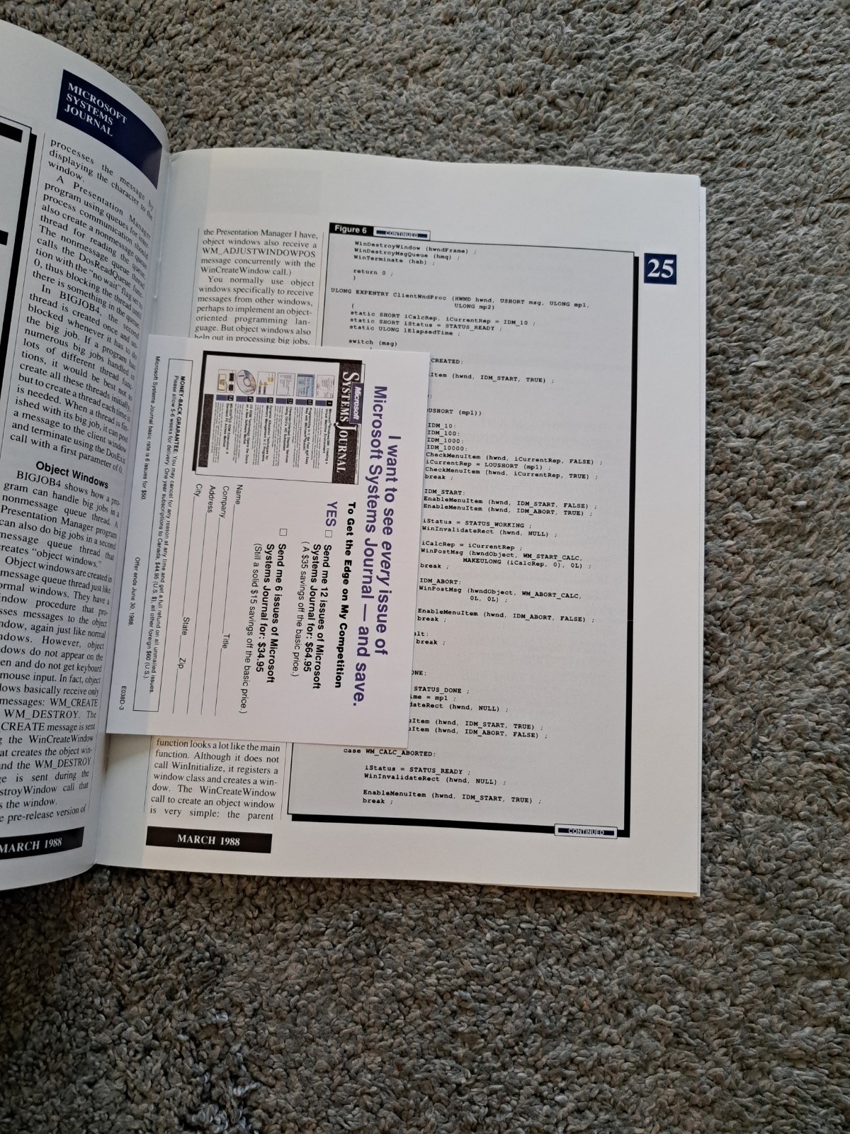 March 1988 Microsoft Systems Journal Vol. 3 No. 2