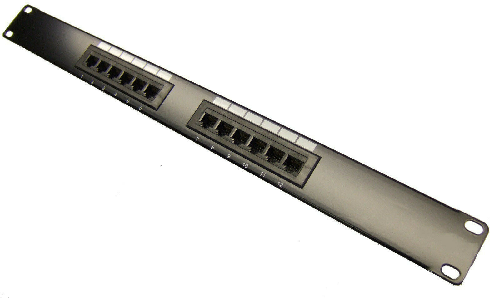 Premium CAT6 12 Port Patch Panel RJ45 110 UL Network Ethernet 19" Rack Mount 1U
