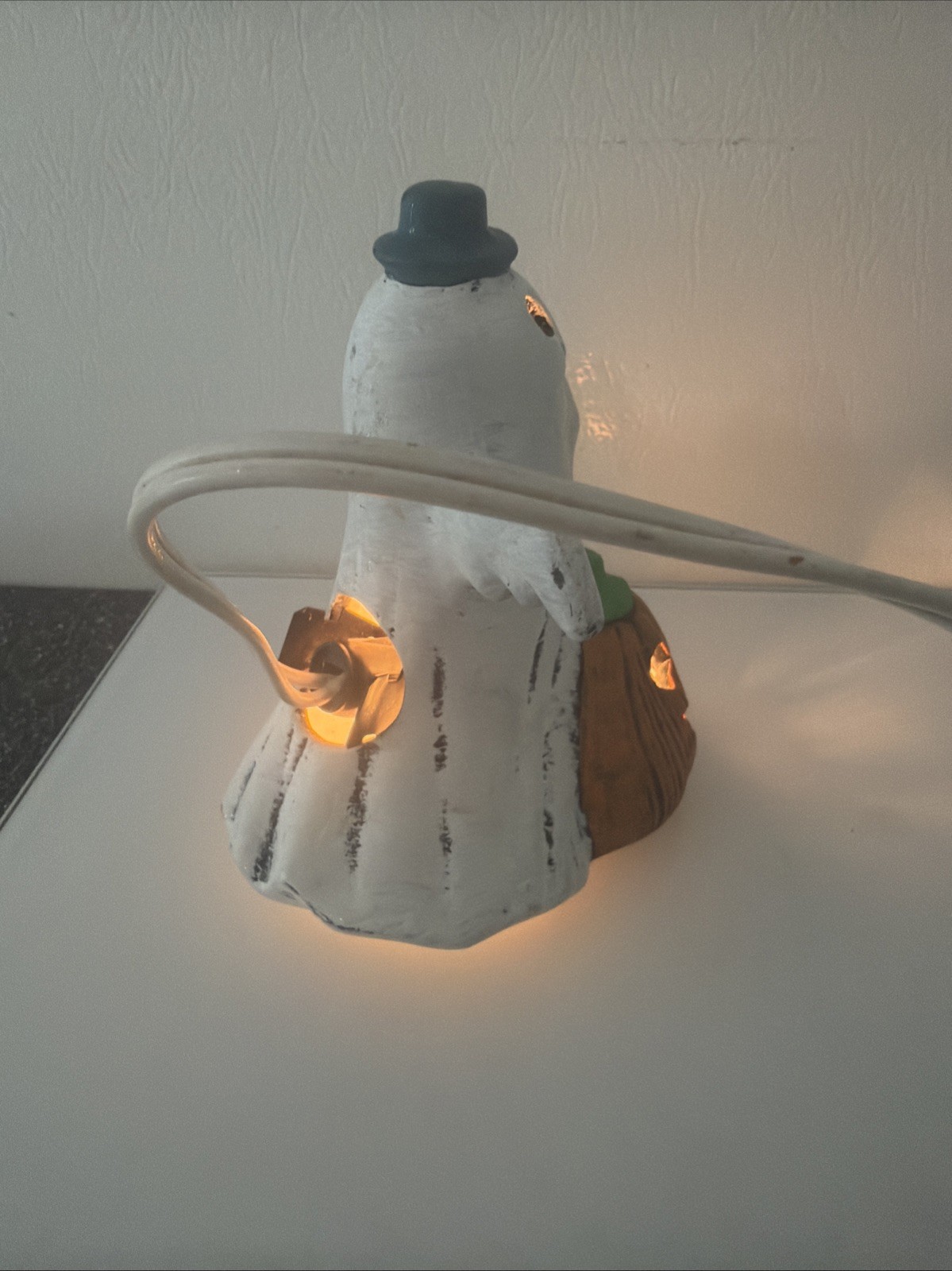 Ghost Pumpkin Light Vintage corded