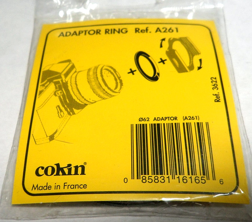 Cokin 62mm Adapter Ring New OLD STOCK