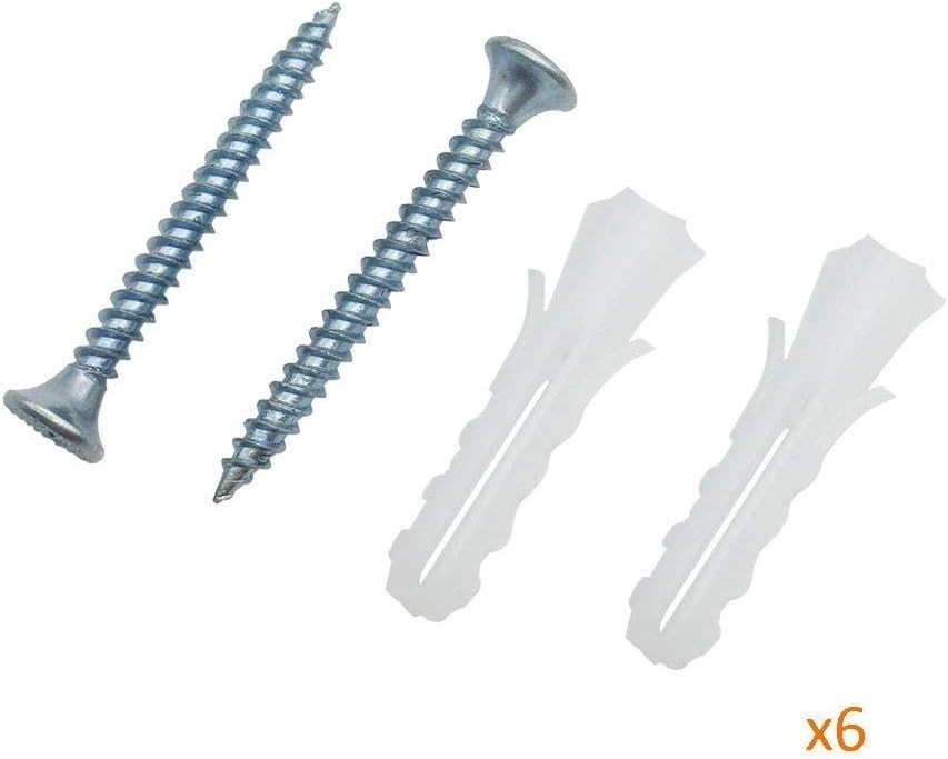 6 Guitar Hangers - Wall-Mounted Hook Set for All String Instruments
