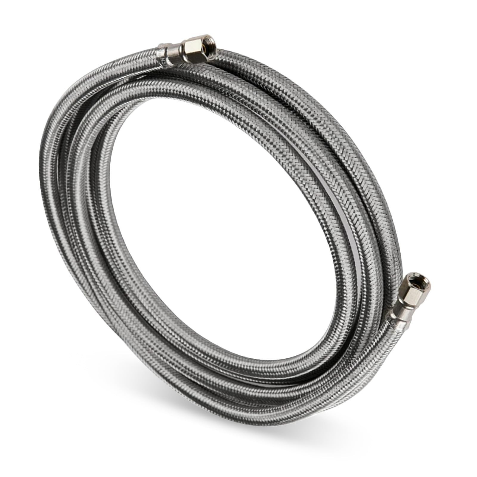 1 PCS 10 FT Ice Maker Hose Stainless Steel Refrigerator Water 1/4 Inch Fitting