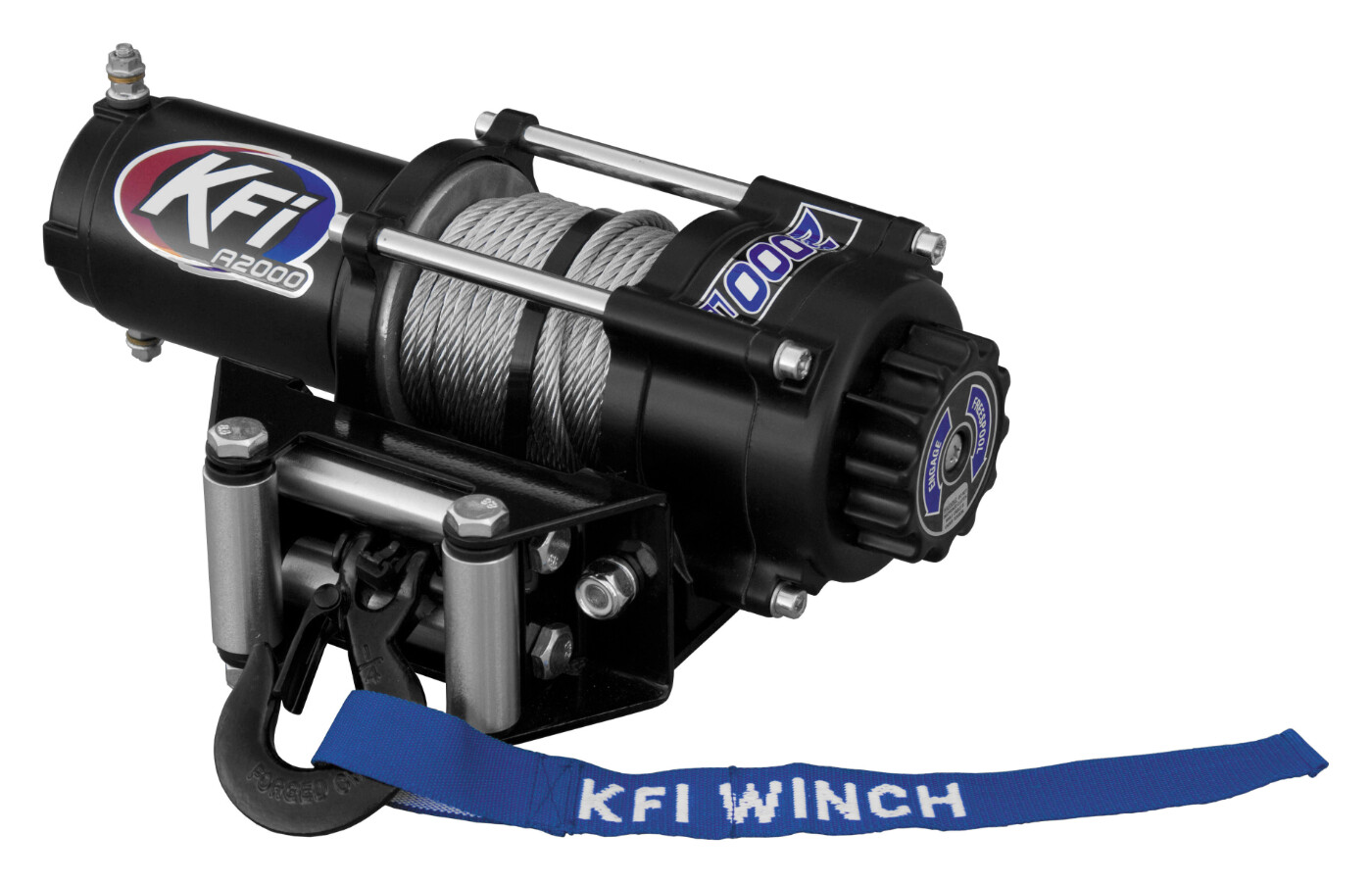 KFI Winch Kit 2000 lb For Can-Am Outlander 450 6x6 MAX 2019-2021 (Steel Cable)