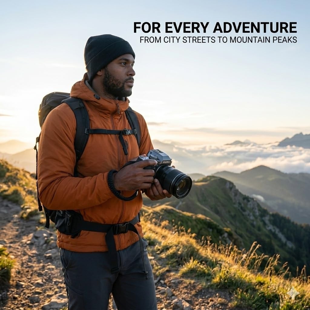 HAOQUOOU Camera Wrist Strap for Mirrorless Cameras, Quick Release Camera Wris...