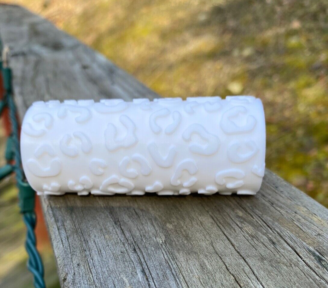 Cheetah Design Polymer Clay Texture Roller, Create Earrings, Other Jewelry