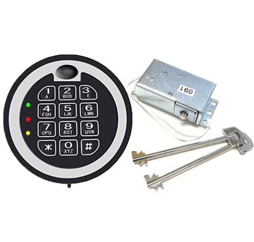 Replace Mesa MSL 500 Gun Safe Lock Solenoid Electronic Lock 2 Override Keys