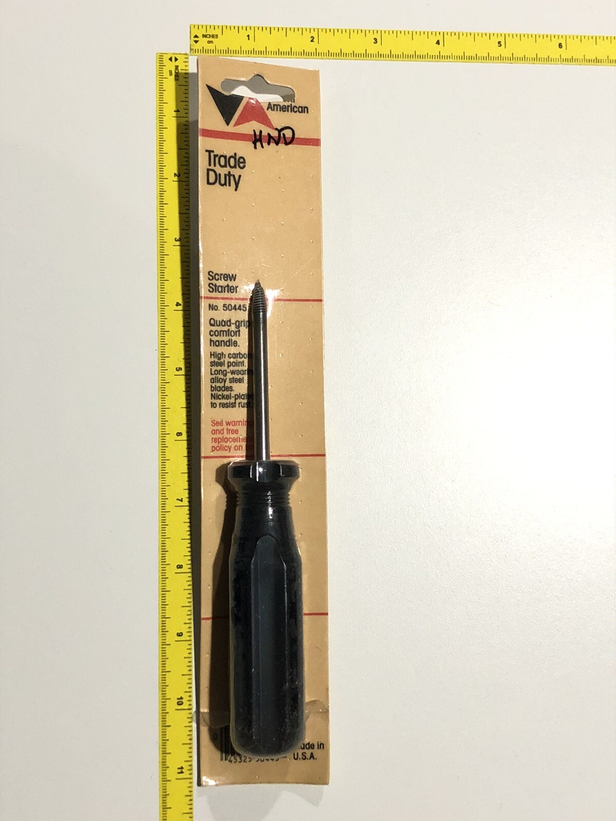 VTG Vermont American Screw Starter NOS USA Threads Holes Easy Entry No.50445