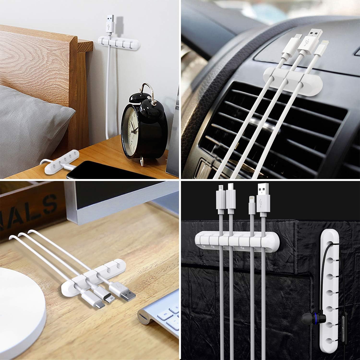 Silicone Cable Holder Clips 3 Pack