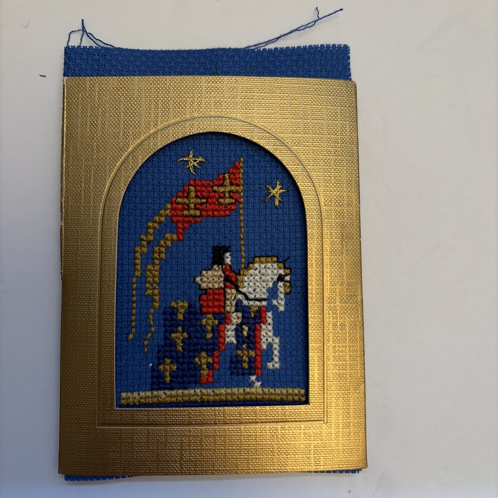 Knights Cross Stitch 5 x 3 1/2- Multicolor