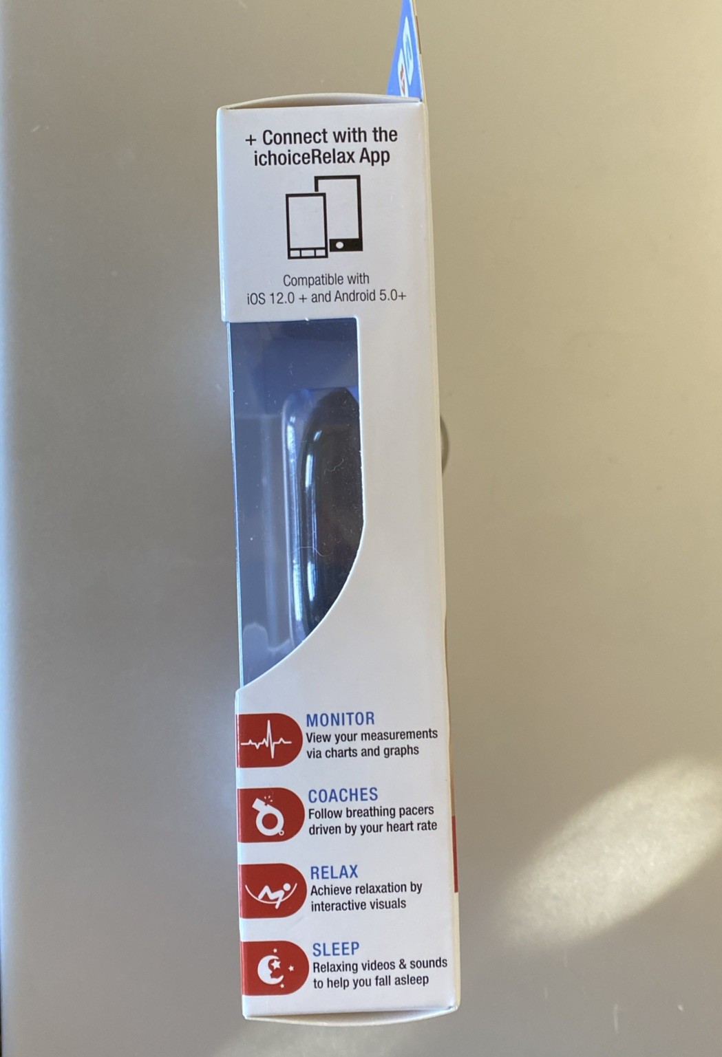 iChoice Smart Pulse Oximeter + Relaxation Coach Bluetooth Heart Rate & Oxygen