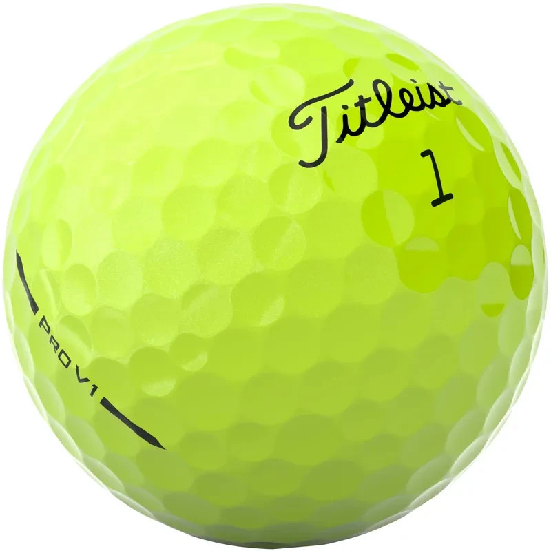 24 Titleist Pro V1 2025 Yellow Model Golf Balls in AAAAA Mint Quality