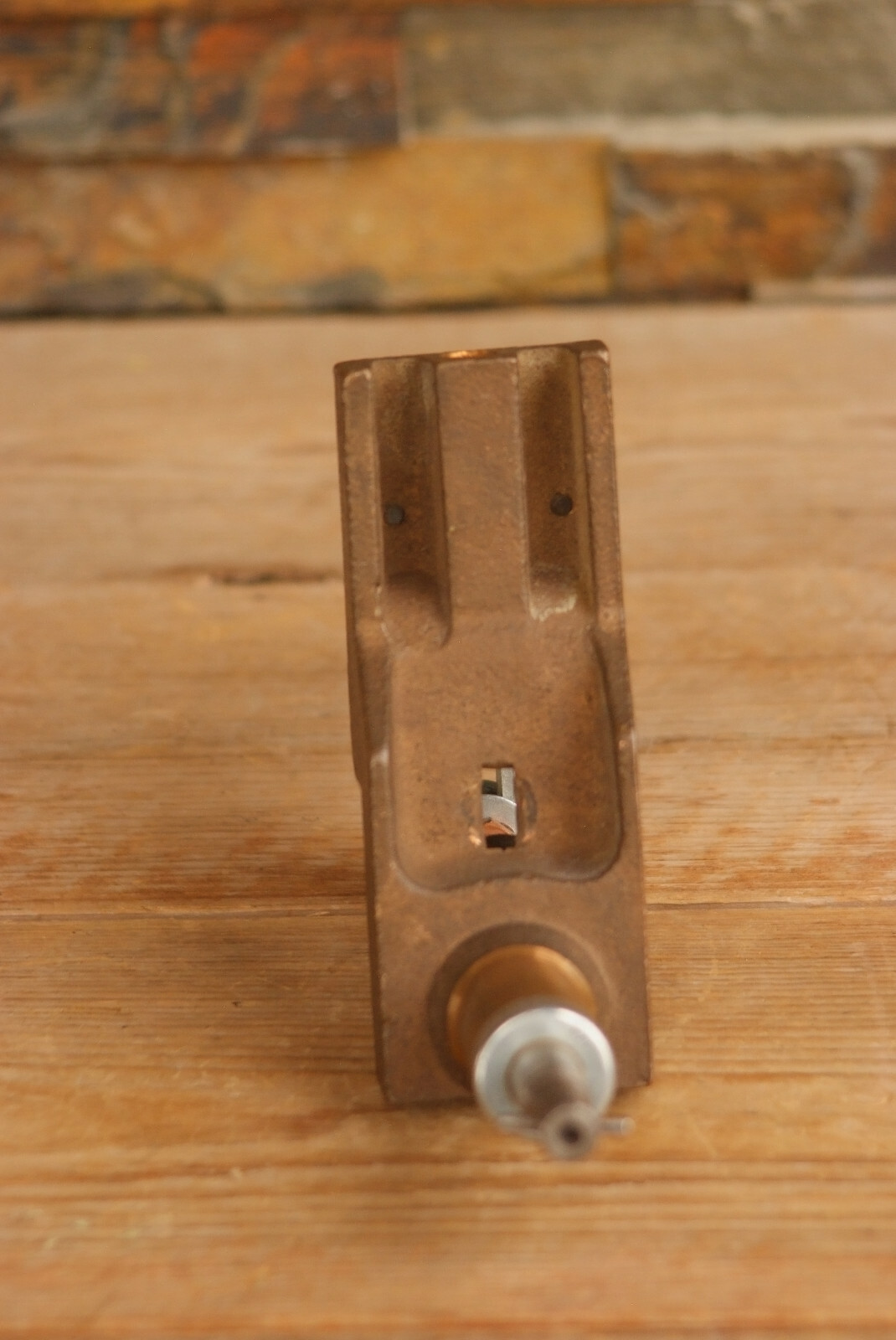Vintage Brass Base Clamp Hole Hinge Jig Drilling Guide