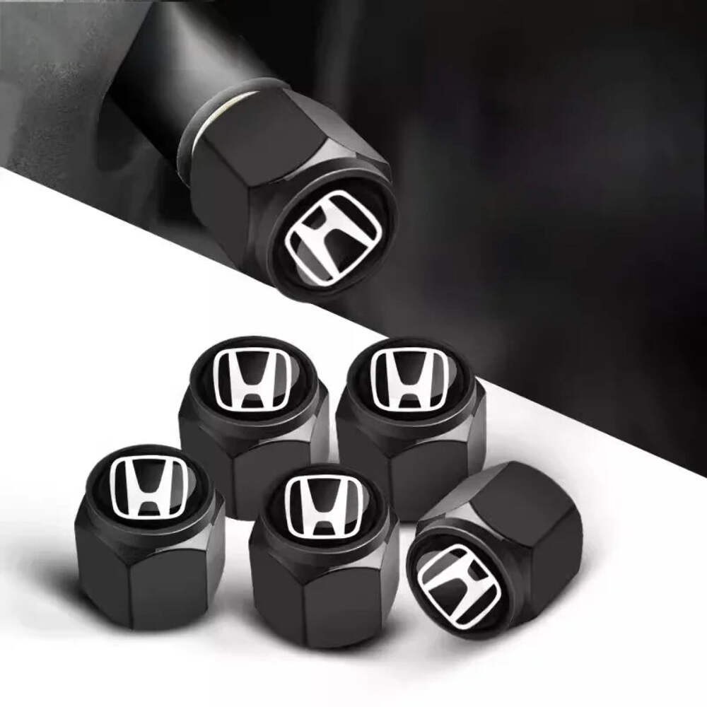 4PCS Car Wheel Tire Valve Cap Tyre Stem Cover For Honda Civic Accord Fit CRV Jaz