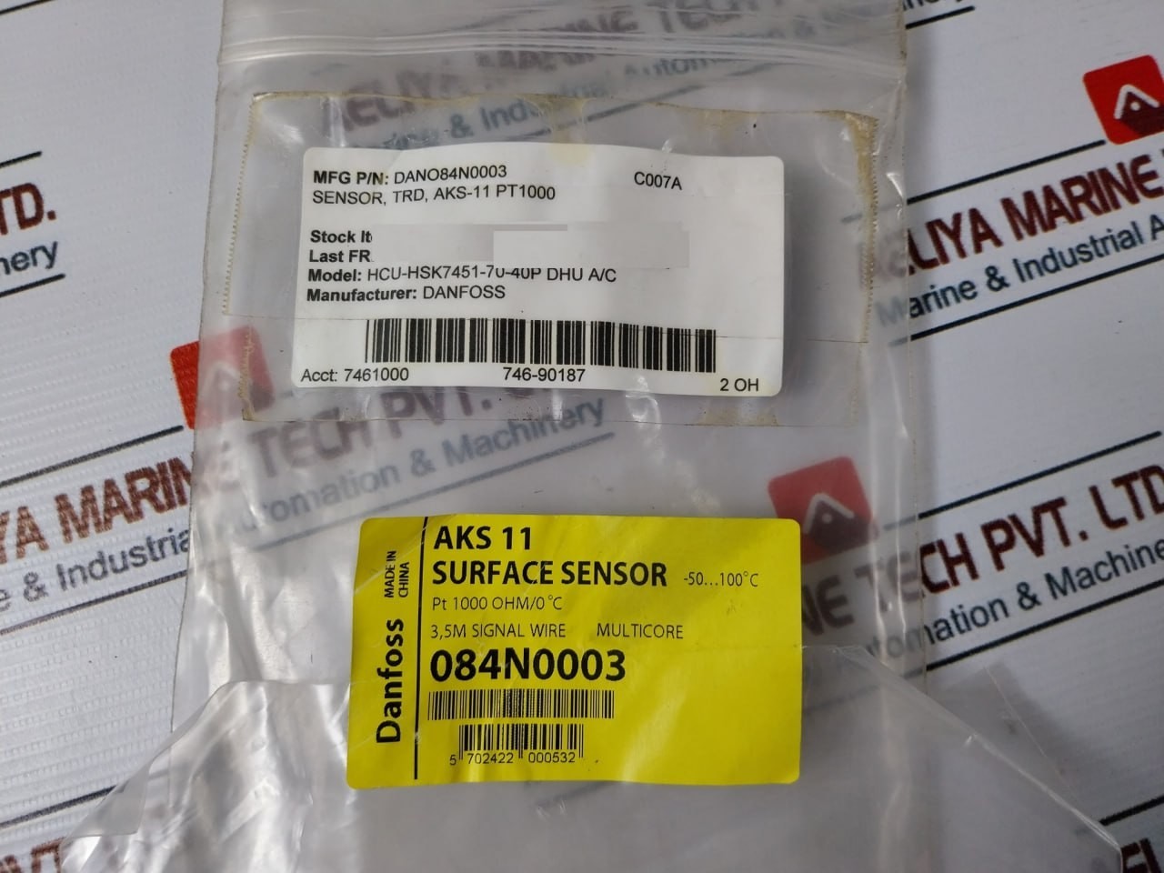 DANFOSS AKS 11 Temperature Sensor With 3.5m Cable DANO84N0003